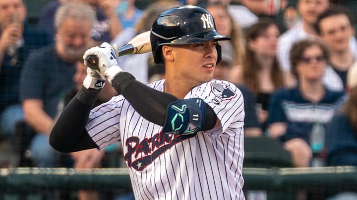 Yankees shortstop Anthony Volpe continued his rehab assignment with the Somerset Patriots at TD Bank Ballpark in Bridgewater on April 17, 2026.