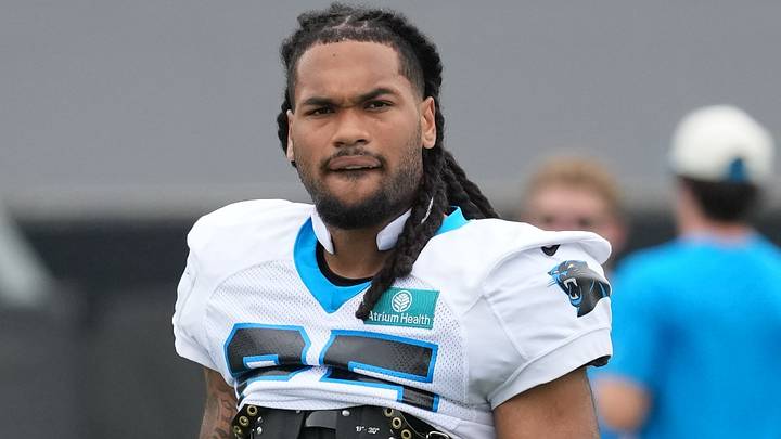 Carolina Panthers running back Jonathon Brooks (25) during training camp at Bank of America Stadium. Mandatory Credit: Jim Dedmon-Imagn Images Carolina Panthers running back Jonathon Brooks (25) during training camp at Bank of America Stadium. Mandatory Credit: Jim Dedmon-Imagn Images