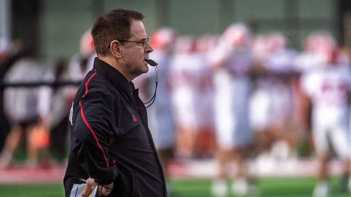 Indiana Head Coach Curt Cignetti during spring football practice at Memorial Stadium on Thursday, April 2, 2026.