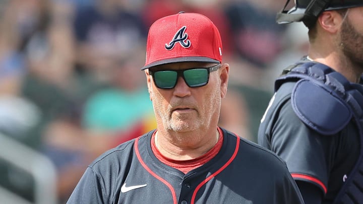 Atlanta Braves manager Brian Snitker Atlanta Braves manager Brian Snitker