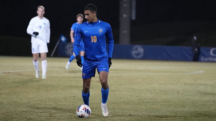 Former Pitt Men's Soccer Star Bertin Jacquesson re-signed with the Pittsburgh Riverhounds of the USL Championship. Former Pitt Men's Soccer Star Bertin Jacquesson re-signed with the Pittsburgh Riverhounds of the USL Championship.