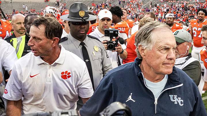 Dabo Swinney, Clemson Tigers, Bill Belichick, North Carolina Tar Heels Dabo Swinney, Clemson Tigers, Bill Belichick, North Carolina Tar Heels