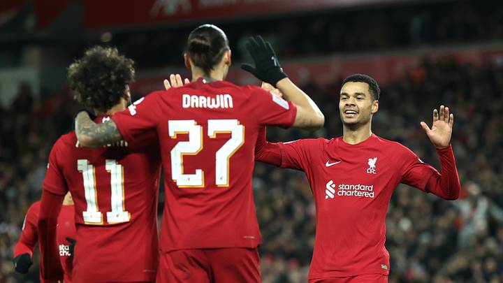 El tridente titular del Liverpool