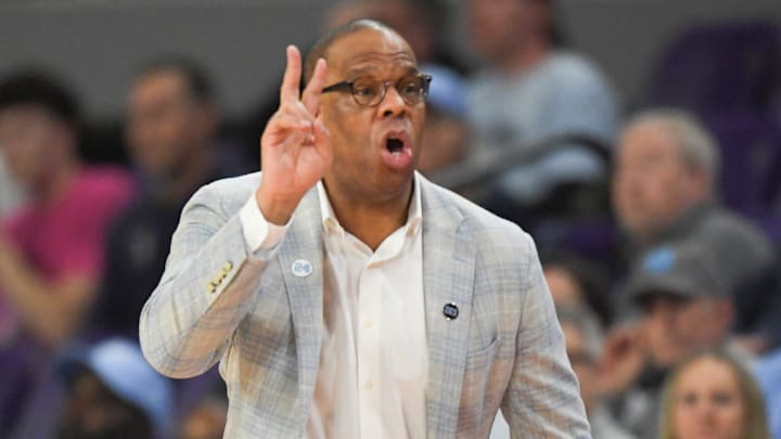 UNC basketball head coach Hubert Davis