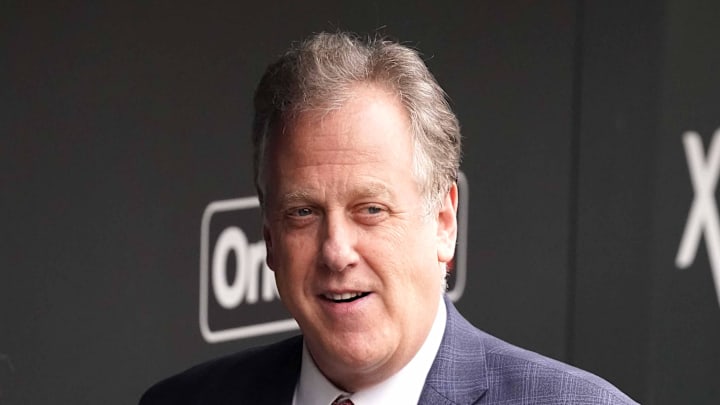 Apr 16, 2022; Baltimore, Maryland, USA; New York Yankees broadcaster Michael Kay watches batting practice prior to the game against the Baltimore Orioles at Oriole Park at Camden Yards. Mandatory Credit: Mitch Stringer-Imagn Images Apr 16, 2022; Baltimore, Maryland, USA; New York Yankees broadcaster Michael Kay watches batting practice prior to the game against the Baltimore Orioles at Oriole Park at Camden Yards. Mandatory Credit: Mitch Stringer-Imagn Images