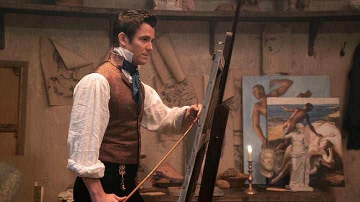Bridgerton. Luke Thompson as Benedict Bridgerton in episode 208 of Bridgerton. Cr. Liam Daniel/Netflix © 2022