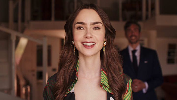 Emily in Paris. Lily Collins as Emily in episode 410 of Emily in Paris