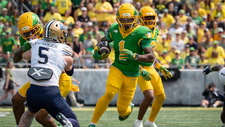 Dakorien Moore earned a 90.1 run blocking grade from PFF. In his first college game he had five touches for 43 yards.