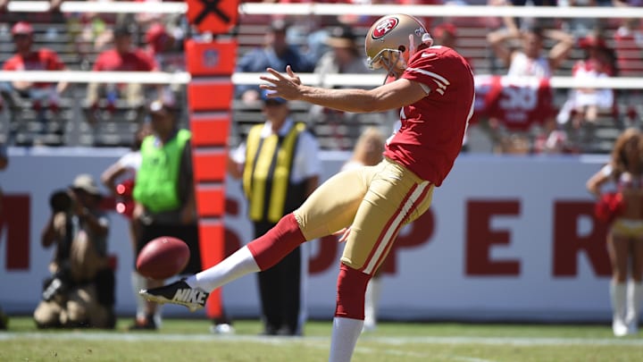 San Francisco 49ers punter Andy Lee (4)