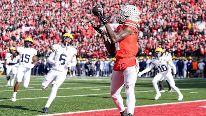 Ohio State wide receiver Jeremiah Smith (4)