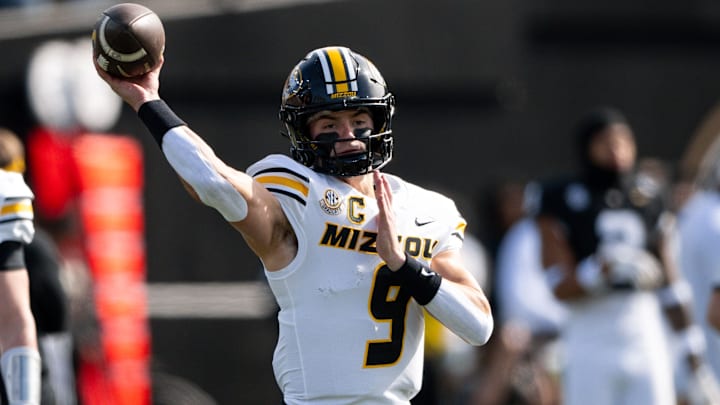 Missouri Tigers quarterback Beau Pribula 