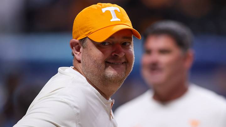 Aug 30, 2025; Atlanta, Georgia, USA; Tennessee Volunteers head coach Josh Heupel on the field before a game against the Syracuse Orange at Mercedes-Benz Stadium. Mandatory Credit: Brett Davis-Imagn Images Aug 30, 2025; Atlanta, Georgia, USA; Tennessee Volunteers head coach Josh Heupel on the field before a game against the Syracuse Orange at Mercedes-Benz Stadium. Mandatory Credit: Brett Davis-Imagn Images