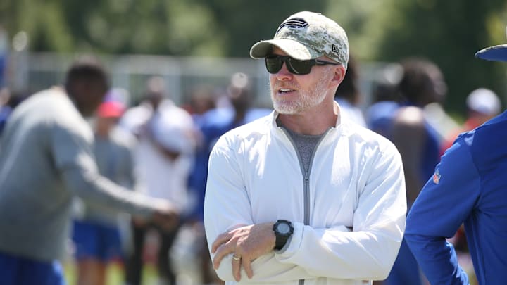Bills head coach Sean McDermott watches the field.