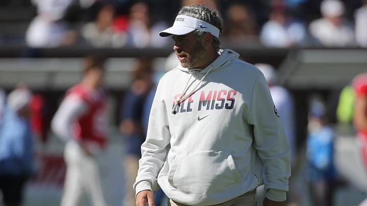 Oct 17, 2026; Oxford, Mississippi, USA; Mississippi Rebels head coach Pete Golding looks on before the game against the Missouri Tigers at Vaught-Hemingway Stadium. Mandatory Credit: Petre Thomas-Imagn Images Oct 17, 2026; Oxford, Mississippi, USA; Mississippi Rebels head coach Pete Golding looks on before the game against the Missouri Tigers at Vaught-Hemingway Stadium. Mandatory Credit: Petre Thomas-Imagn Images