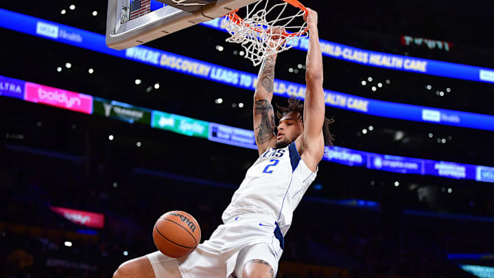 Nov 22, 2023; Los Angeles, California, USA; Dallas Mavericks center Dereck Lively II