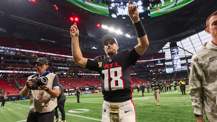 Atlanta Falcons quarterback Kirk Cousins tossed three touchdowns in Sunday's win over the Dallas Cowboys.