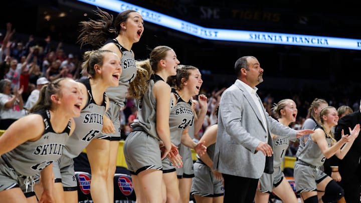 The Skyline Lady Tigers took on the St. Vincent Lady Indians in the Class 2 state championship game at Mizzou Arena in Columbia, Mo. on Saturday, March 15, 2025.