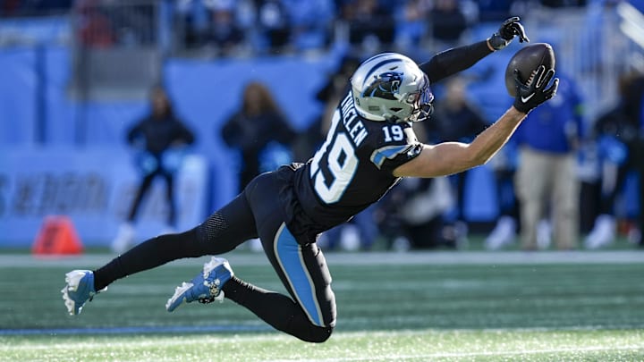 Adam Thielen's receiving yards prop expects him to fall off a cliff in 2024-25