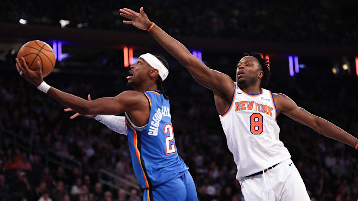 The Oklahoma City Thunder and guard Shai Gilgeous-Alexander are favored at home on Sunday.