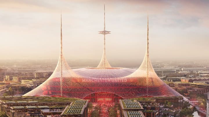 Manchester United’s initial vision for their new stadium has caused plenty of debate.