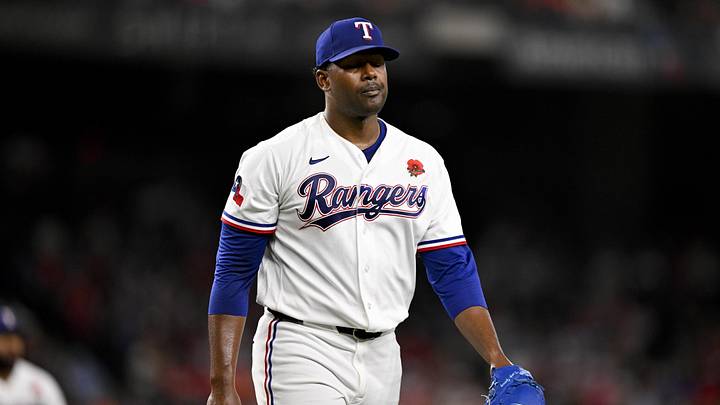 Texas Rangers starting pitcher Kumar Rocker.