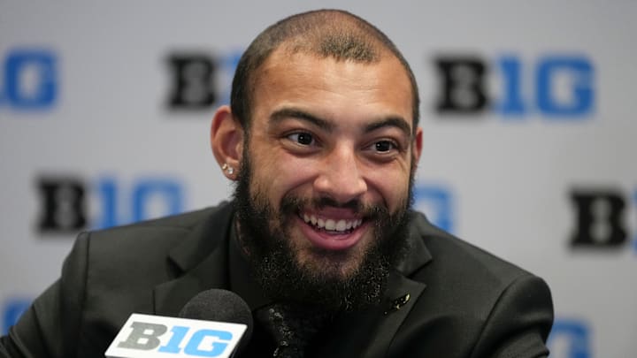 Purdue running back Devin Mockobee speaks to the media Purdue running back Devin Mockobee speaks to the media