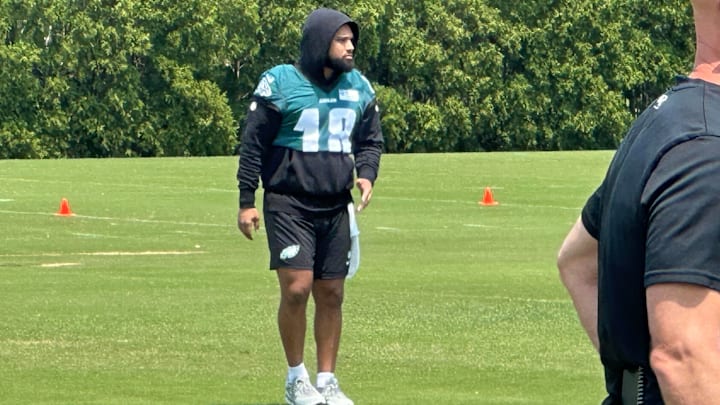 Eagles return specialist Avery Williams on June 3, 2025.