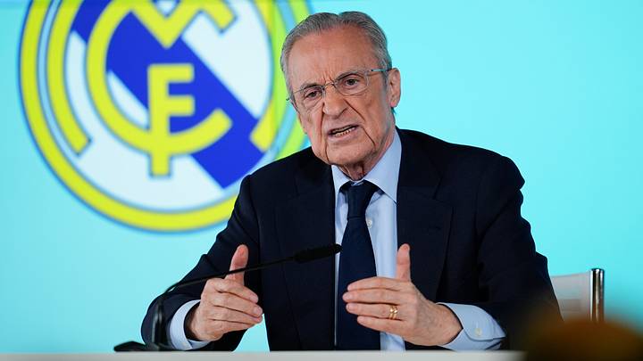 Florentino Perez Of Real Madrid Press Conference