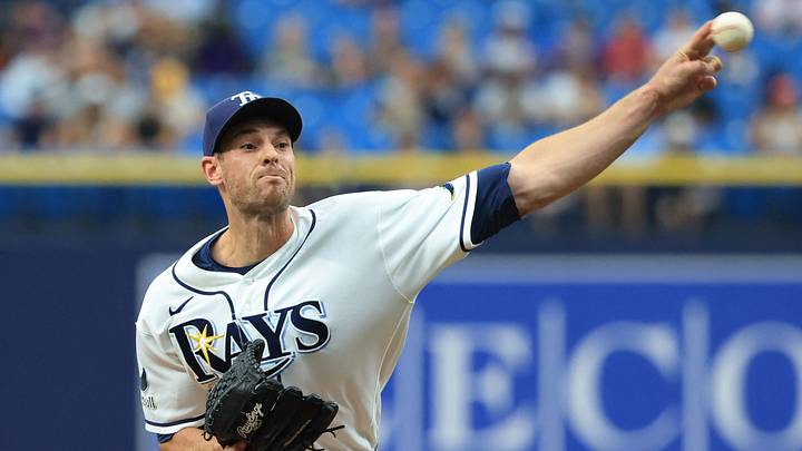 Sep 13, 2026; St. Petersburg, Florida, USA;  Tampa Bay Rays pitcher Steven Matz (32) throws a pitch during the ninth inning against the Houston Astros at Tropicana Field.  Mandatory Credit: Kim Klement Neitzel-Imagn Images