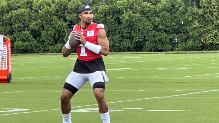 Eagles QB Jalen Hurts during team's early-June minicamp