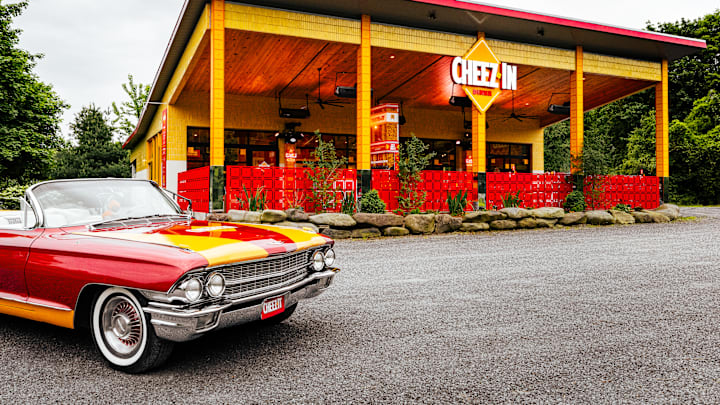  The Cheez-In Diner is OPEN ft. Cheez-It Milkshake & Burger Combo, Cheez-It-Powered Jukebox. Image Credit to Cheez-It. 