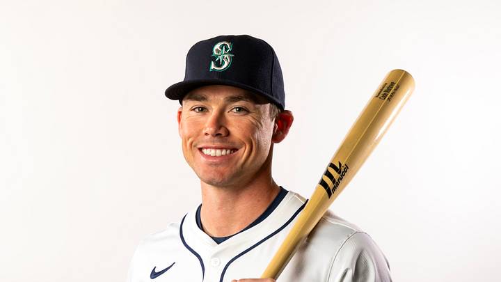 Feb 20, 2025; Peoria, AZ, USA; Seattle Mariners outfielder Cade Marlowe poses for a portrait during media day at Peoria Sports Complex. Mandatory Credit: Mark J. Rebilas-Imagn Images Feb 20, 2025; Peoria, AZ, USA; Seattle Mariners outfielder Cade Marlowe poses for a portrait during media day at Peoria Sports Complex. Mandatory Credit: Mark J. Rebilas-Imagn Images