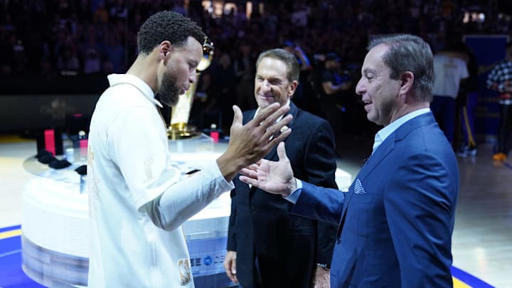 October 18, 2022; San Francisco, California, USA; Golden State Warriors guard Stephen Curry (30)