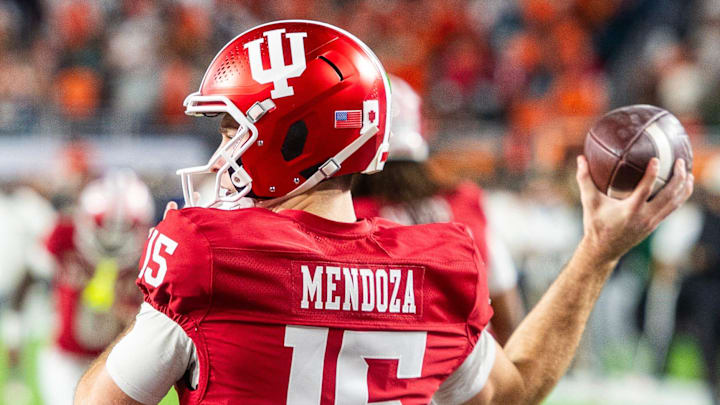 While Indiana QB Fernando Mendoza is an impressive NFL Draft prospect, at least one ranking has him falling behind another Draft hopeful for the top offensive prospect. While Indiana QB Fernando Mendoza is an impressive NFL Draft prospect, at least one ranking has him falling behind another Draft hopeful for the top offensive prospect.