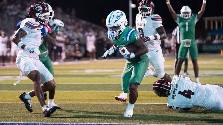 West Florida running back Markel Townsend (0)
