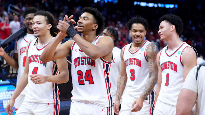 Houston is favored against Illinois in the Sweet 16. Houston is favored against Illinois in the Sweet 16.