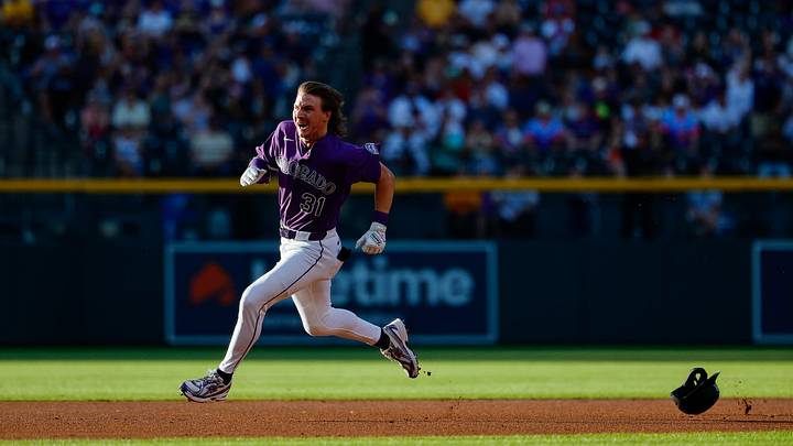 Jun 20, 2026; Denver, Colorado, USA; Colorado Rockies right fielder Jake McCarthy (31). Mandatory Credit: Isaiah J. Downing-Imagn Images Jun 20, 2026; Denver, Colorado, USA; Colorado Rockies right fielder Jake McCarthy (31). Mandatory Credit: Isaiah J. Downing-Imagn Images