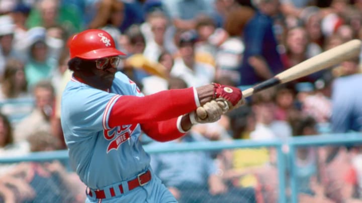 Chicago White Sox first baseman Dick Allen in action during the 1974 season. Chicago White Sox first baseman Dick Allen in action during the 1974 season.