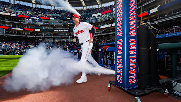 Apr 8, 2025; Cleveland, Ohio, USA; Cleveland Guardians pitcher Shane Bieber is introduced before the home opening game between the Guardians and the Chicago White Sox at Progressive Field. Mandatory Credit: Ken Blaze-Imagn Images Apr 8, 2025; Cleveland, Ohio, USA; Cleveland Guardians pitcher Shane Bieber is introduced before the home opening game between the Guardians and the Chicago White Sox at Progressive Field. Mandatory Credit: Ken Blaze-Imagn Images