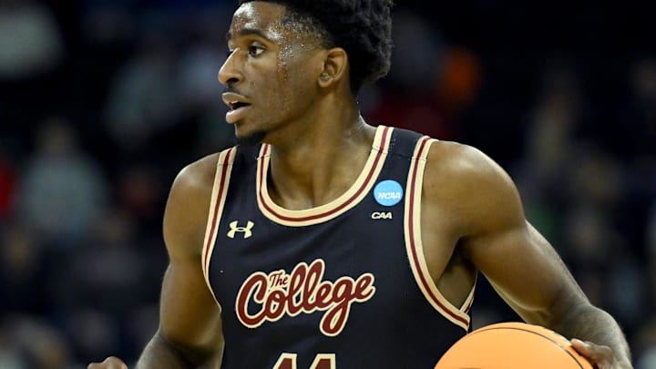 Mar 22, 2024; Spokane, WA, USA; Charleston Cougars guard Kobe Rodgers (11)