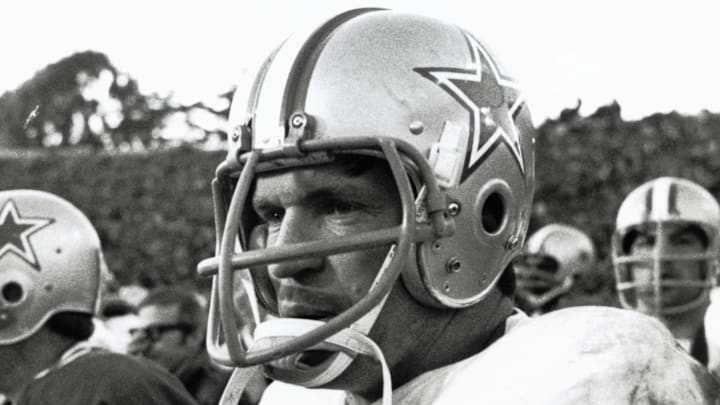 Jan 3, 1971; San Francisco, CA, USA; Dallas Cowboys linebacker Lee Roy Jordan (55) on the sidelines against the San Francisco 49ers during the NFC Championship game victory The victory sent the Cowboys to the Super Bowl for the first time in franchise history. Jan 3, 1971; San Francisco, CA, USA; Dallas Cowboys linebacker Lee Roy Jordan (55) on the sidelines against the San Francisco 49ers during the NFC Championship game victory The victory sent the Cowboys to the Super Bowl for the first time in franchise history.