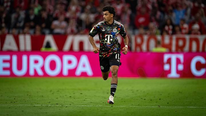Nathaniel Brown in action for Bayern Munich.