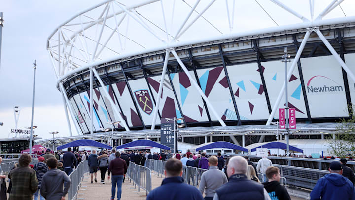 West Ham's London Stadium ahead of the Europa League semi-final with AZ Alkmaar West Ham's London Stadium ahead of the Europa League semi-final with AZ Alkmaar