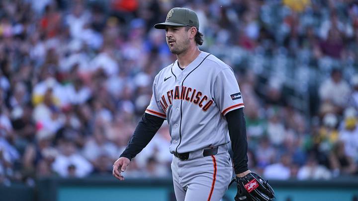 San Francisco Giants pitcher Tyler Mahle. San Francisco Giants pitcher Tyler Mahle.