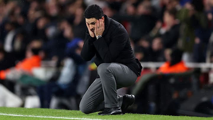 Mikel Arteta had zero senior centre backs on his bench for Arsenal’s trip to Villa Park. Mikel Arteta had zero senior centre backs on his bench for Arsenal’s trip to Villa Park.