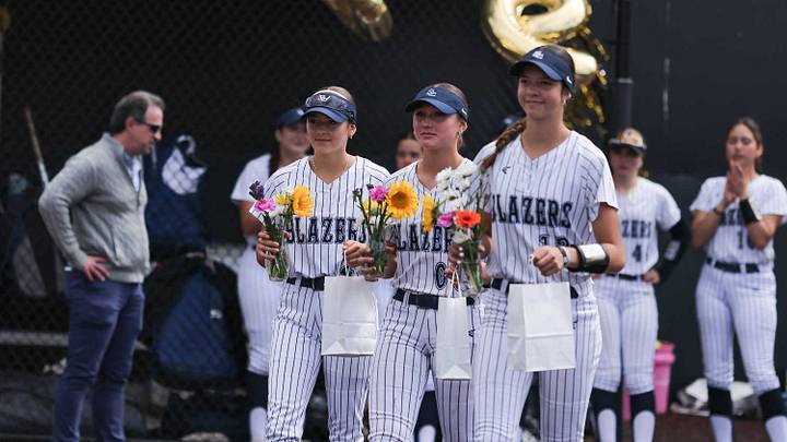 Sierra Canyon softball celebrates senior day.