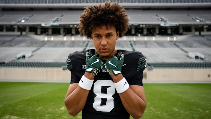 Salesi Moa on his Michigan State official visit