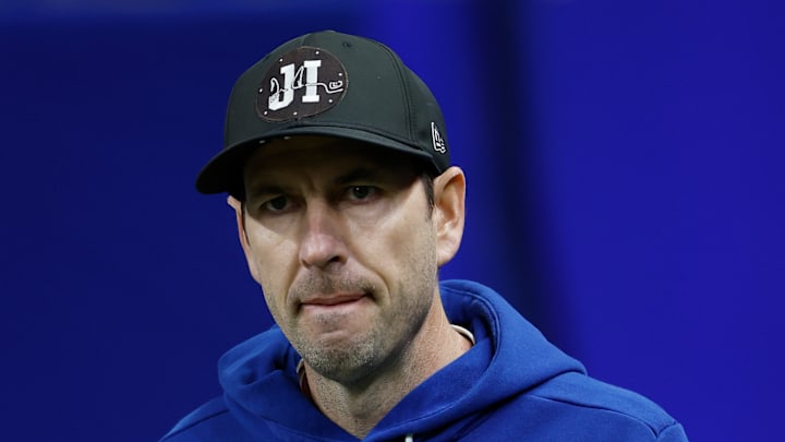Shane Steichen of the Indianapolis Colts on the sidelines