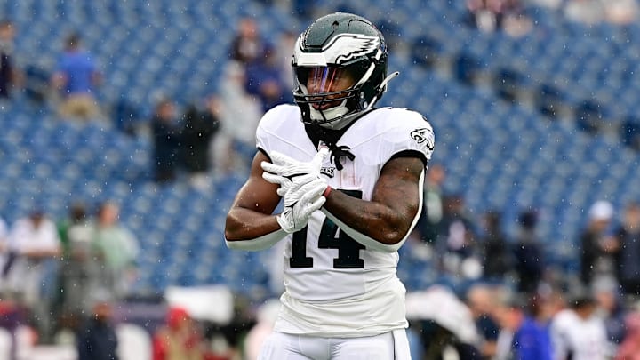 Philadelphia Eagles running back Kenneth Gainwell (14).