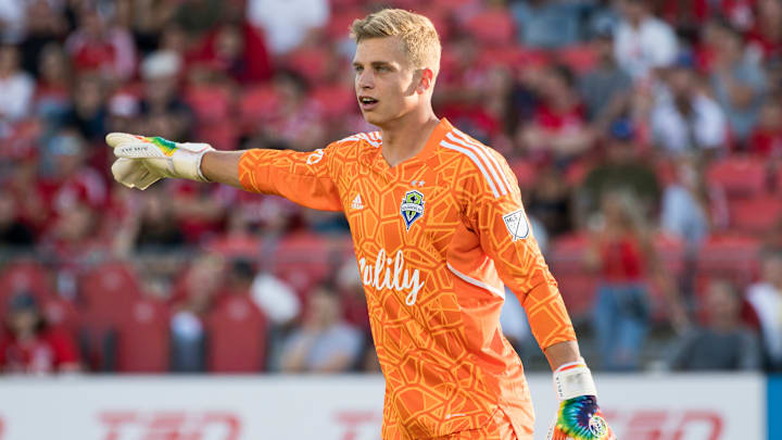 Stefan Cleveland (30)  in action during the MLS game between